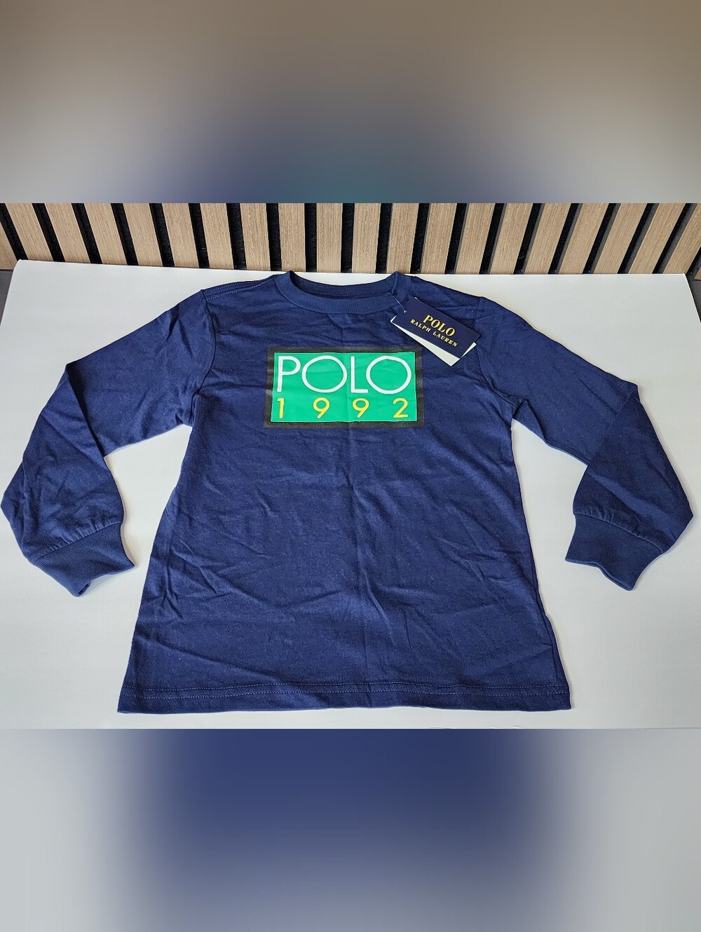 NWT Polo Ralph Lauren Graphic 1992 Long sleeve Shirt Kids Size 5